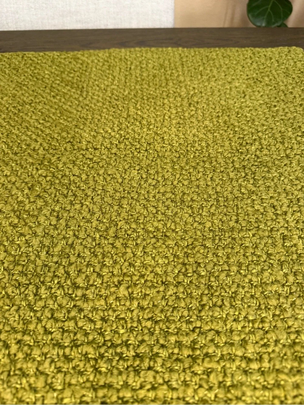 Crate & Barrel Laura Kim Wool Boucle Oregano Green 23x23 Pillow Cover NWOT